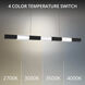 Super Star LED 47 inch Black Linear Pendant Ceiling Light, dweLED