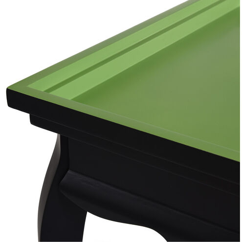 Dann Foley 28 X 27 inch Black and Lime Green End Table