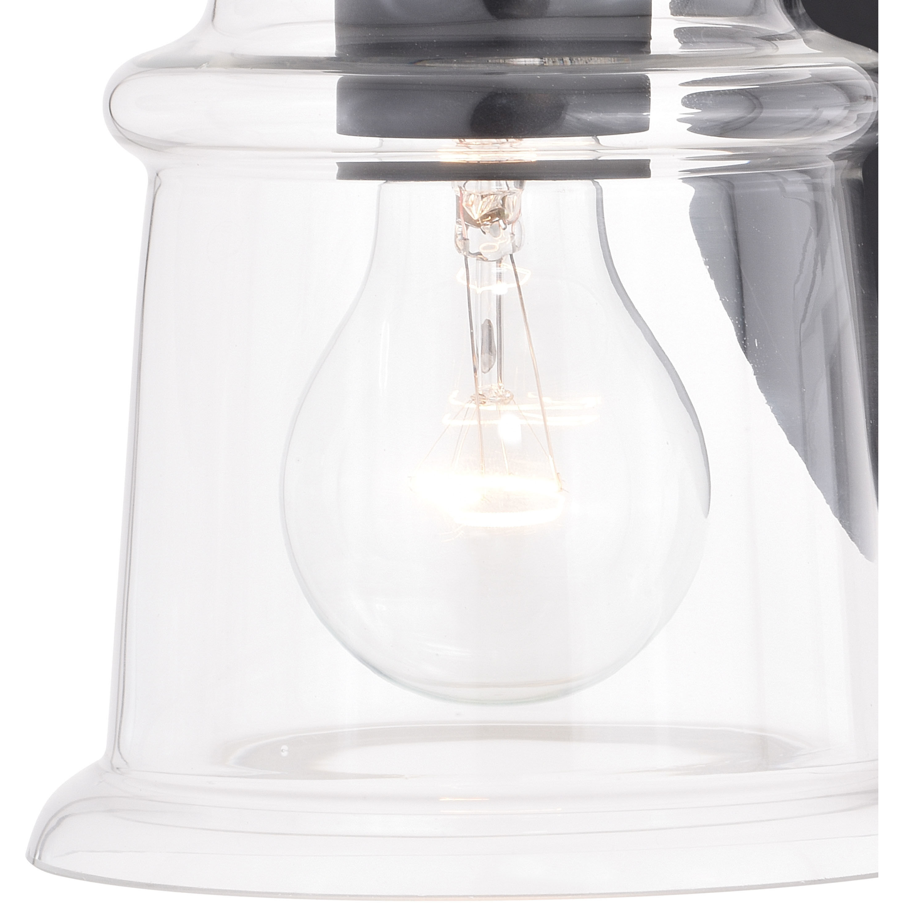 Toledo LED 8 inch Matte Black Bathroom Light Wall Light