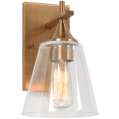 Hollis Wall Sconce Wall Light in Aged Gold Brass