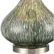 Northcott 28 inch 150.00 watt Green with Brushed Steel Table Lamp Portable Light