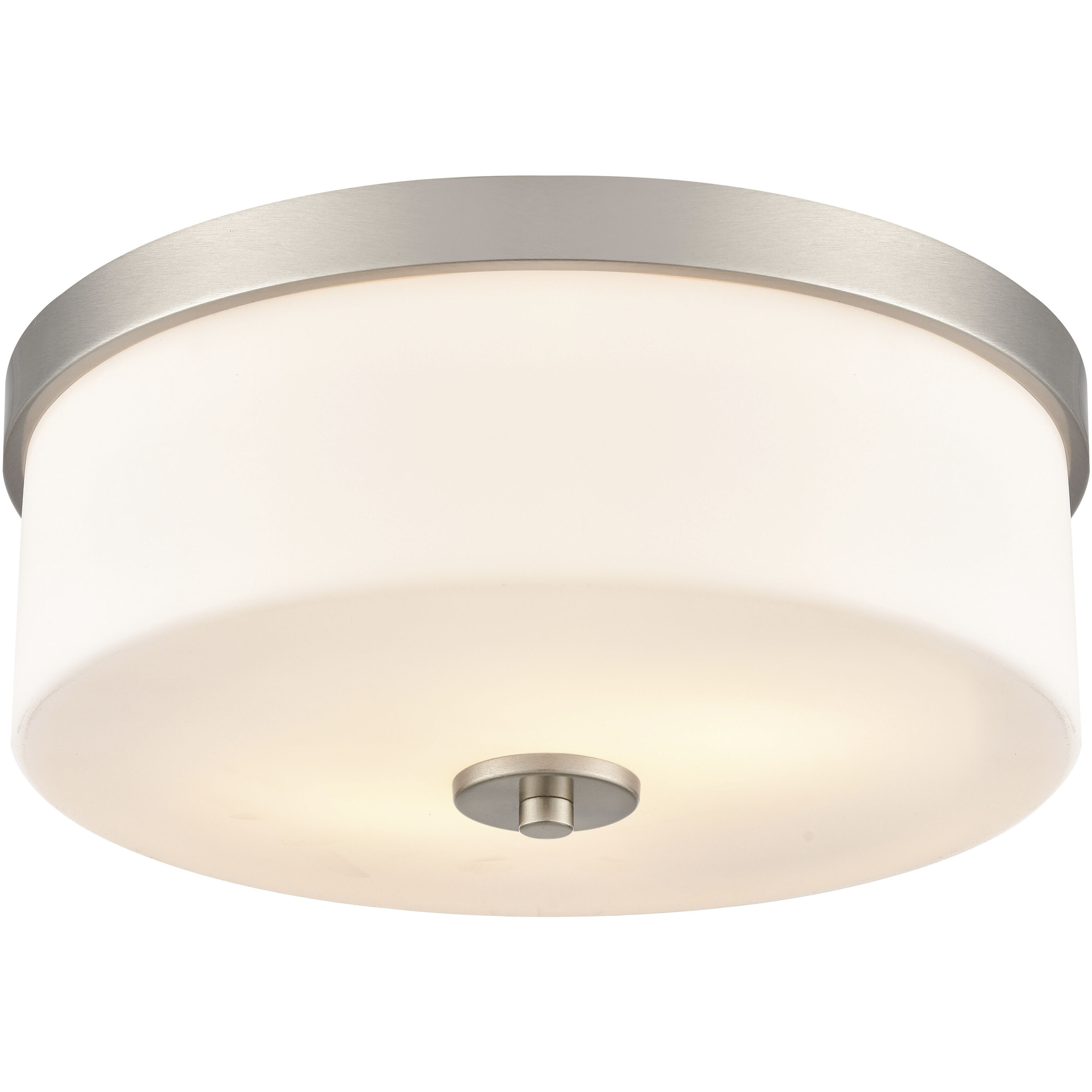 Laphia 2 Light 13.25 inch Brushed Nickel Flush Mount Ceiling Light