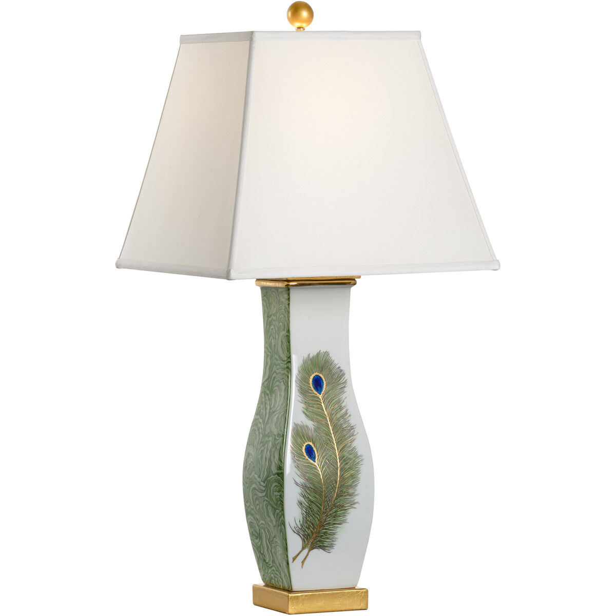 Chelsea House 33 inch 100.00 watt Hand Painted/Gold Leaf Table Lamp Portable Light