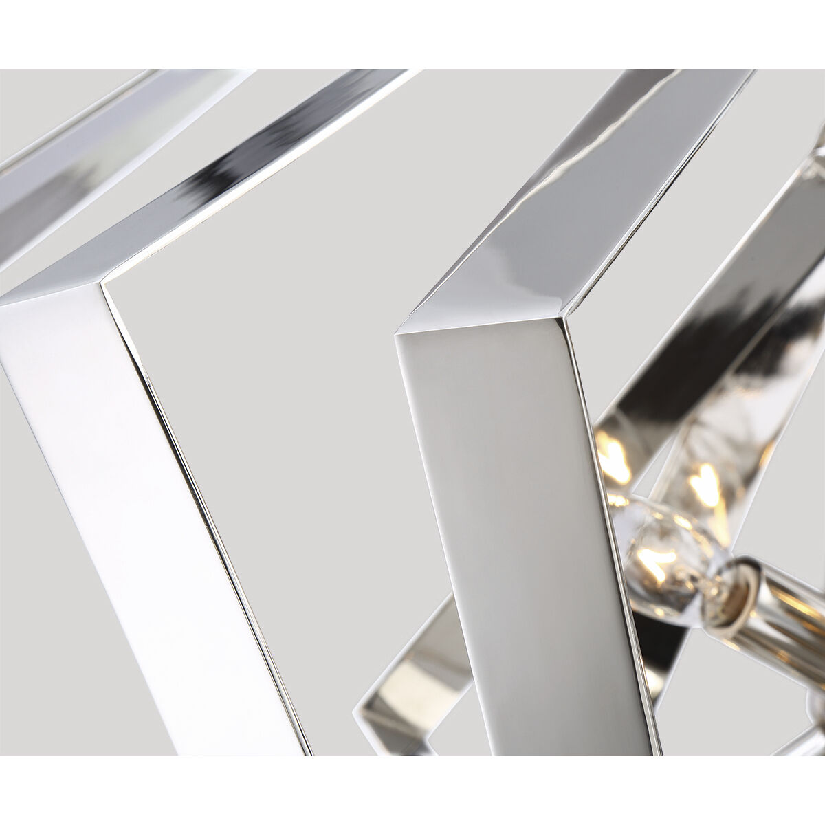 Downtown 6 Light 33 inch Chrome Chandelier Ceiling Light