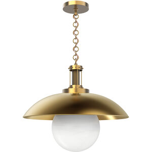 Oviatt 1 Light 20.13 inch Vintage Brass Pendant Ceiling Light