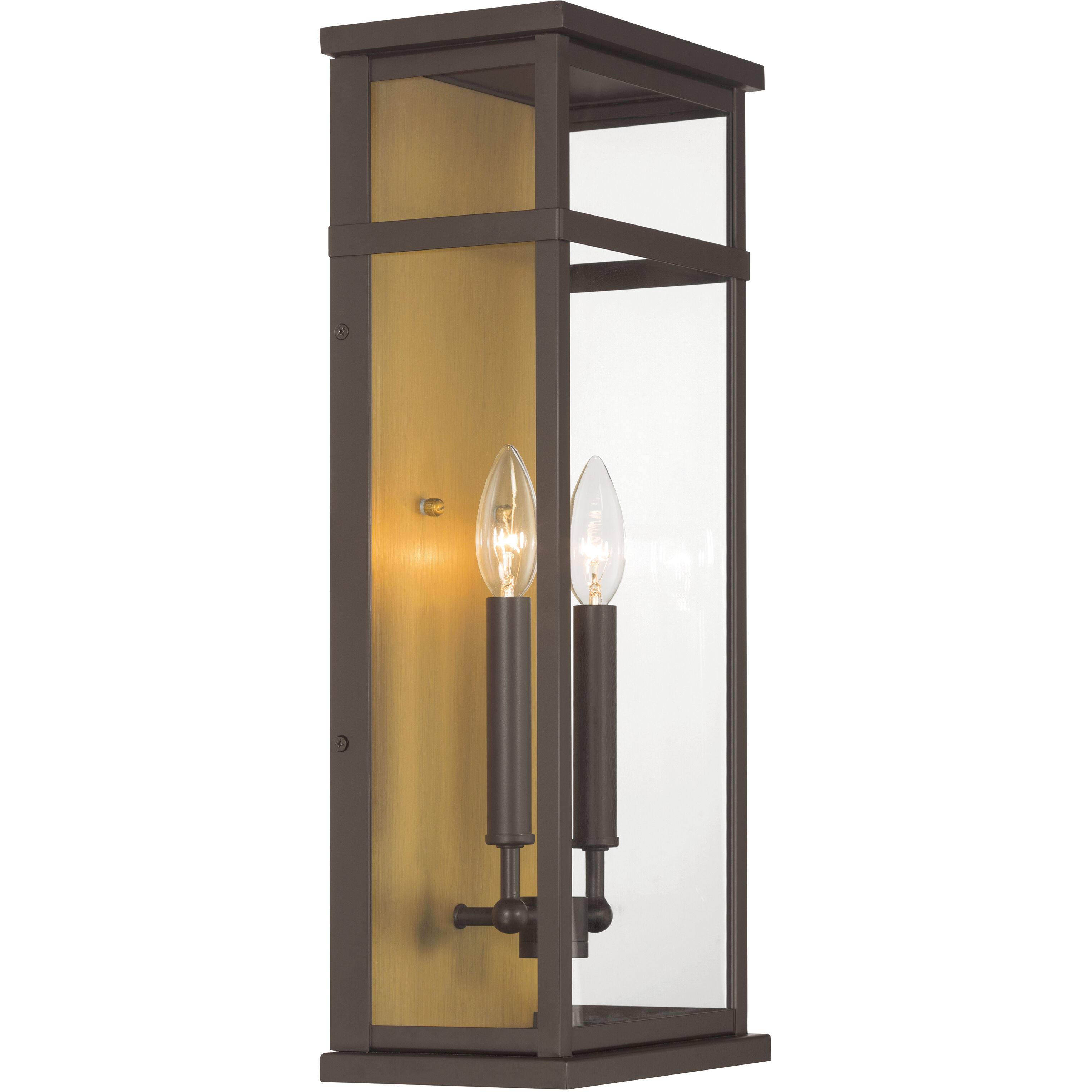 Briarlane 2 Light 20 inch Painted Legacy Brass and Dark Bronze Outdoor Wall Sconce