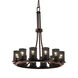 Dakota 12 Light 28 inch Dark Bronze Chandelier Ceiling Light