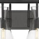 Auralume Colden LED 45 inch Matte Black Bath Vanity Light Wall Light