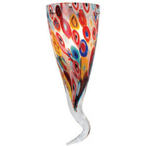 Little Horn Multi Color 3 inch Glass Shade