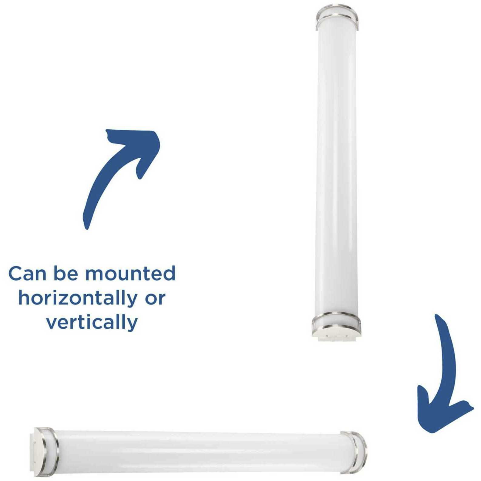 LED Bath Light LED 48 inch Brushed Nickel Bath Vanity Wall Light, Progress LED