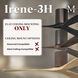 Atlas Irene-3H 52 inch Walnut Tone Flush Mount Paddle Fan, Flush Mounted
