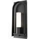 Triomphe 1 Light 16 inch Coastal Black Outdoor Sconce in Opal, Small