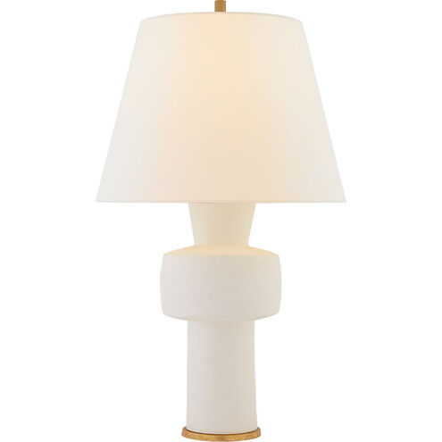 Christopher Spitzmiller Eerdmans 29 inch 100 watt Sandy White Table Lamp Portable Light, Medium