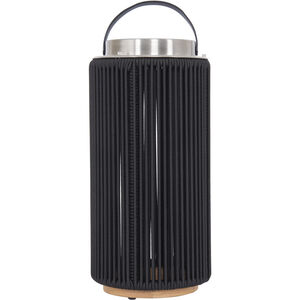 Sea Scape 19 inch 3.00 watt Stainless Steel Outdoor Rechargeable Table Lamp, Solar