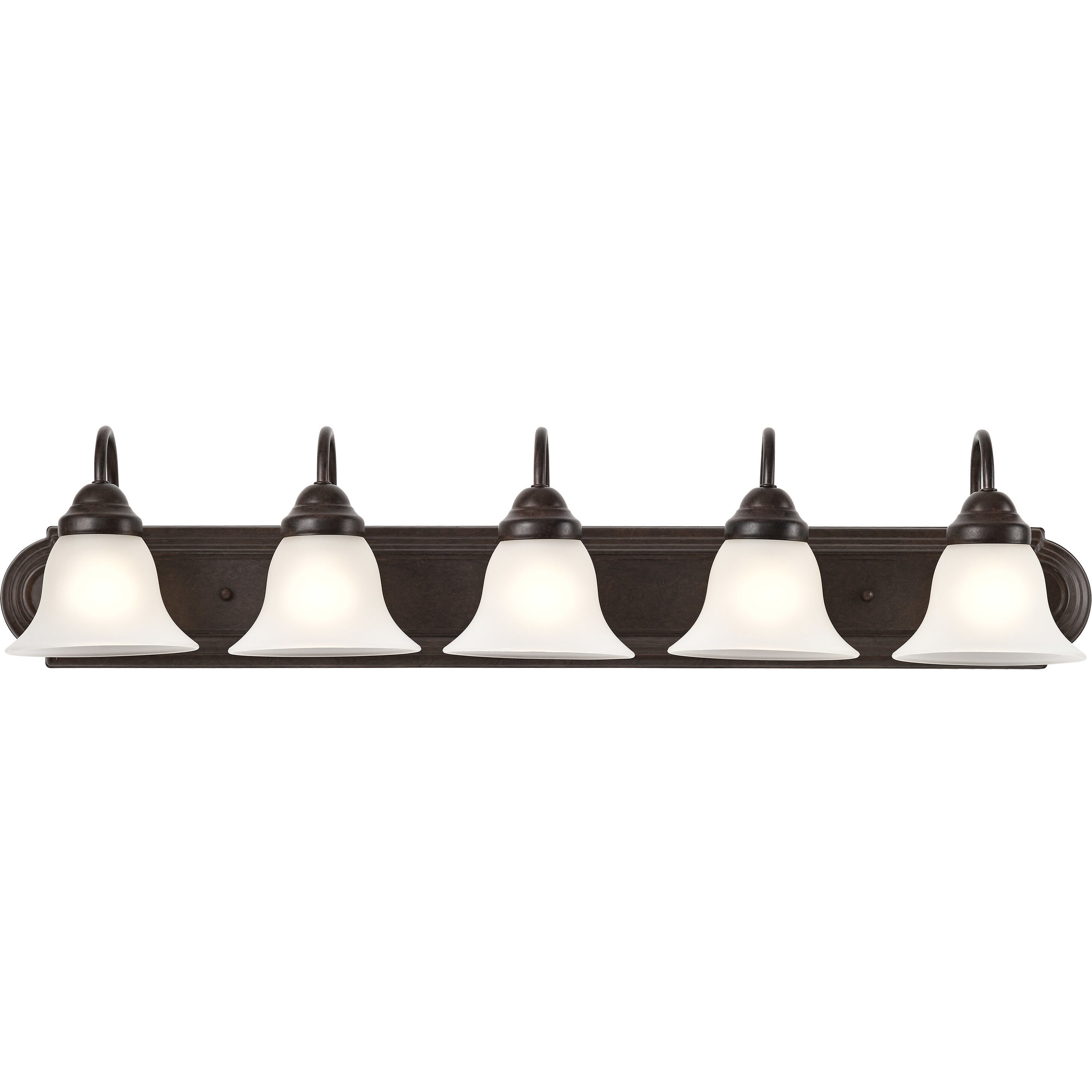 Ballerina 5 Light 36 inch Mahogany Bronze Vanity Light Wall Light