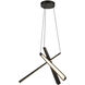 Lex LED 19.63 inch Urban Bronze Chandelier Ceiling Light