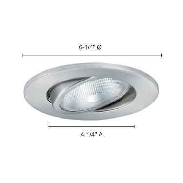 Signature Satin Chrome Recessed Lighting Trim