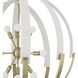 Abbey 9 Light 31.5 inch Brass and Cream Chandelier Ceiling Light