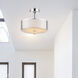 Lucie 4 Light 17 inch Chrome Drum Shade Chandelier Ceiling Light