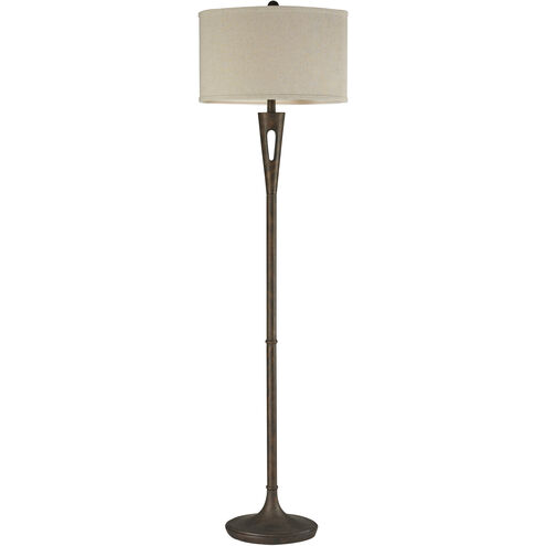 Martcliff 65 inch 150 watt Burnished Bronze Floor Lamp Portable Light in Incandescent, 3-Way