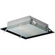 Dover Silver with Frosted White Flush Mount Ceiling Light