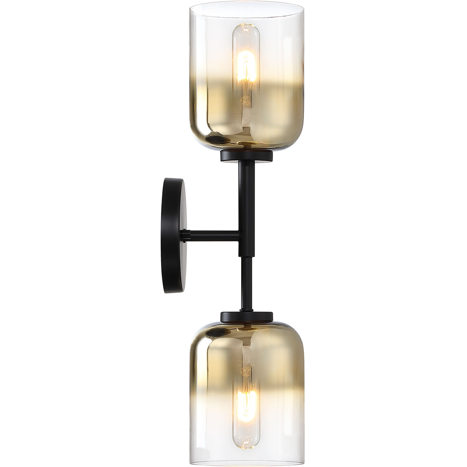 Gatsby 2 Light 5.25 inch Matte Black Wall Sconce Wall Light