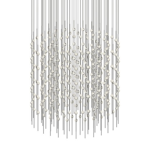 Constellation Centaurus LED 48 inch Satin Nickel Cylinder Pendant Ceiling Light