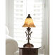 Evelyn 16.75 inch 60 watt Antique Golden Sand Mini Accent Lamp Portable Light