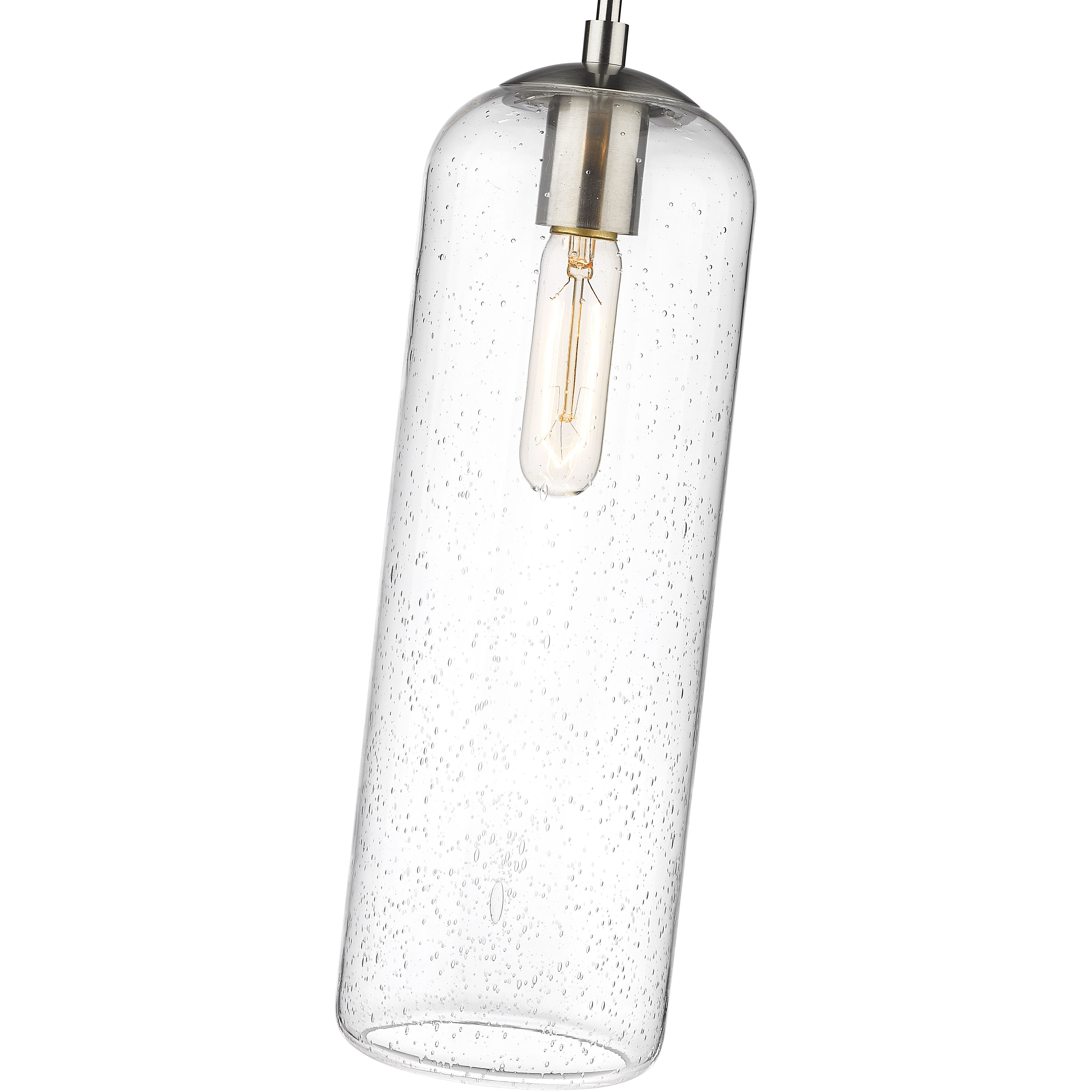 Monty 1 Light 5.25 inch Brushed Nickel Pendant Ceiling Light
