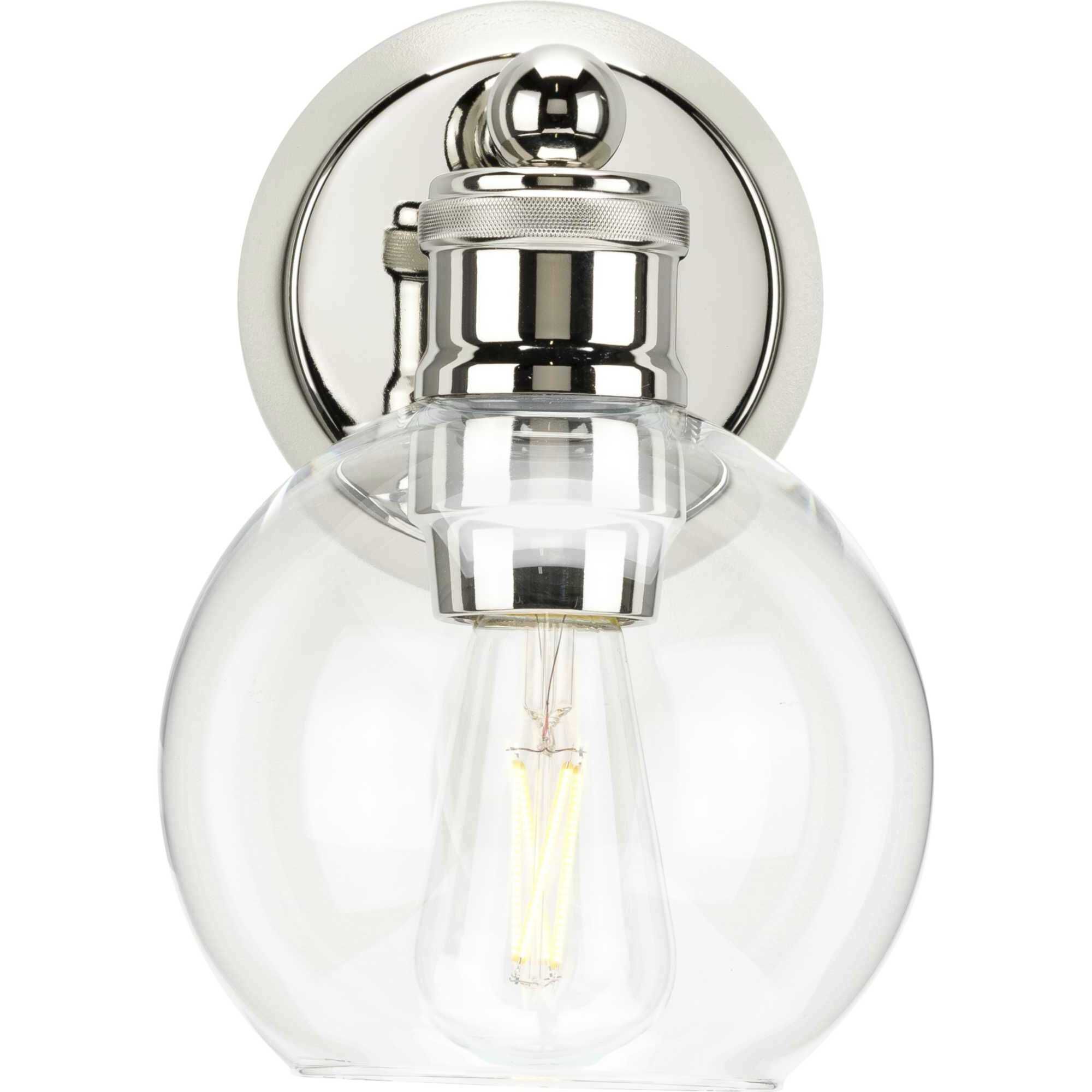 Hansford 1 Light 7 inch Polished Nickel Bath Vanity Wall Light