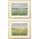 Quiet Meadow Green and Multi and Neutral and Blue Framed Art, Propac