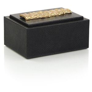 Trapz 12 X 9.5 inch Vegan Snakeskin Box, Large