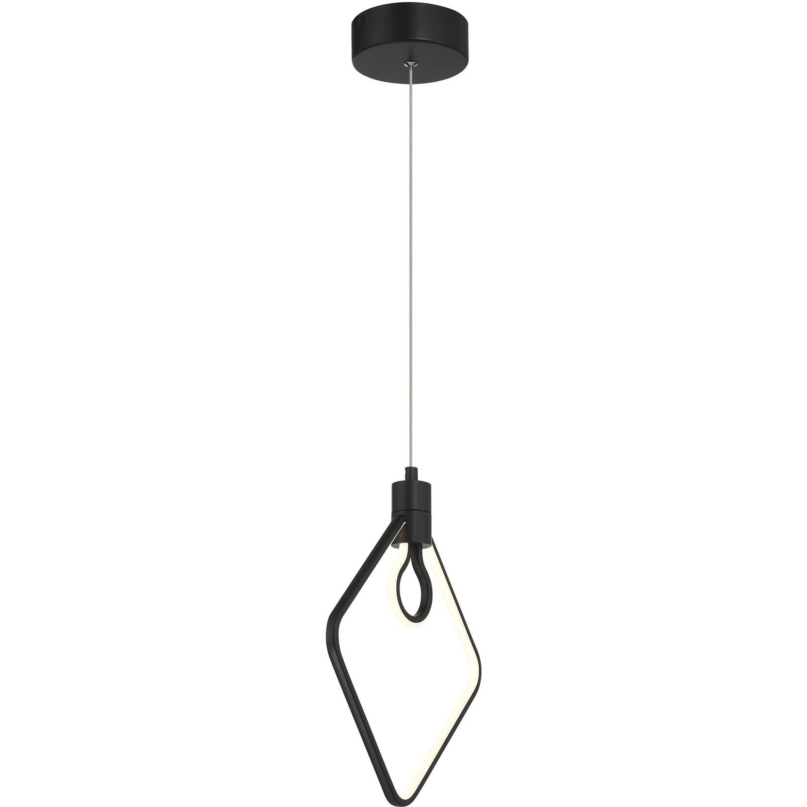 Edison's Outline LED 11.5 inch Coal Pendant Ceiling Light