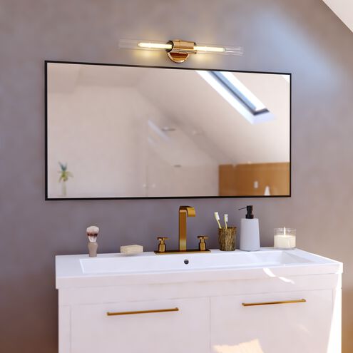 Webster LED 4.75 inch Natural Brass Bathroom Light Wall Light