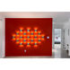 QB Wall Sconce Wall Light in Brushed Chrome/White