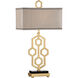 Wildwood 32 inch 60 watt Gold Leaf Table Lamp Portable Light