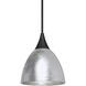 Divi 1 Light Black Cord Pendant Ceiling Light