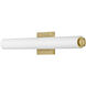 Marti LED 22.75 inch Lacquered Brass Bath Light Wall Light, Linear