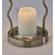Chiara 13.5 inch 50 watt Antique Brass Candlewarmer Lamp Portable Light, Simplee Adesso