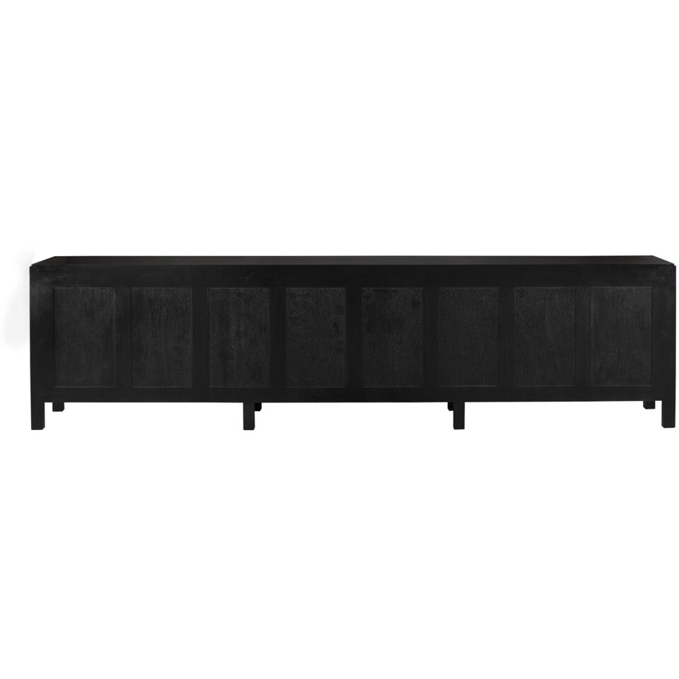 Weston 117 X 20.5 inch Hand Rubbed Black with Light Brown Sideboard, Extra Large