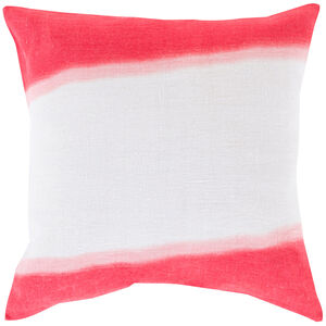 Double Dip 18 inch Ivory, Bright Red, Pale Pink Pillow Kit