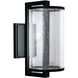 Candela LED 13 inch Matte Black with Clear Outdoor Wall Sconce