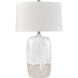 Ruthie 32 inch 9 watt White Glazed with Cream Table Lamp Portable Light