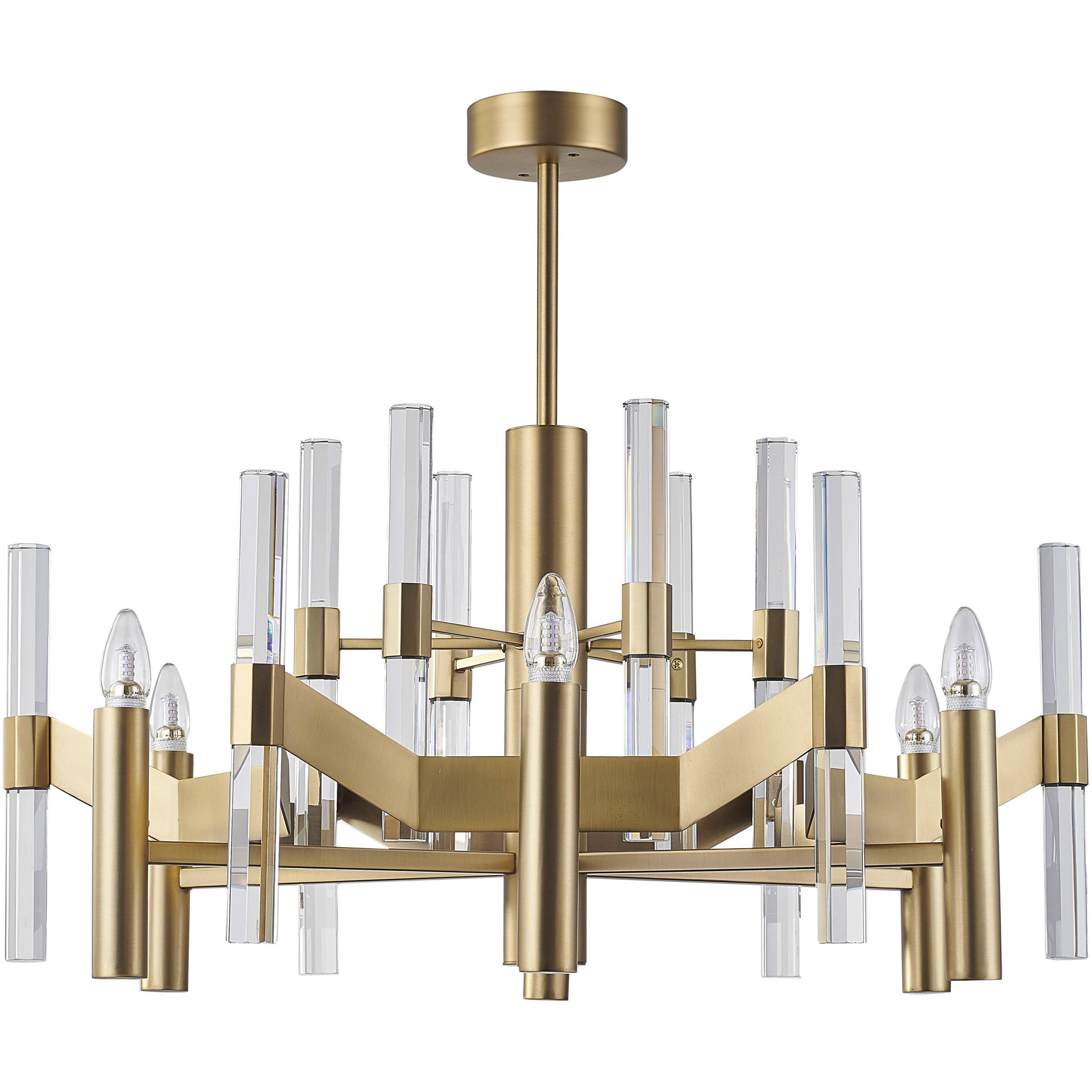 Canada 6 Light 31.5 inch Antique Brass Chandelier Ceiling Light