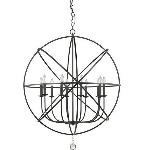 Tull 10 Light 36 inch Matte Black Chandelier Ceiling Light