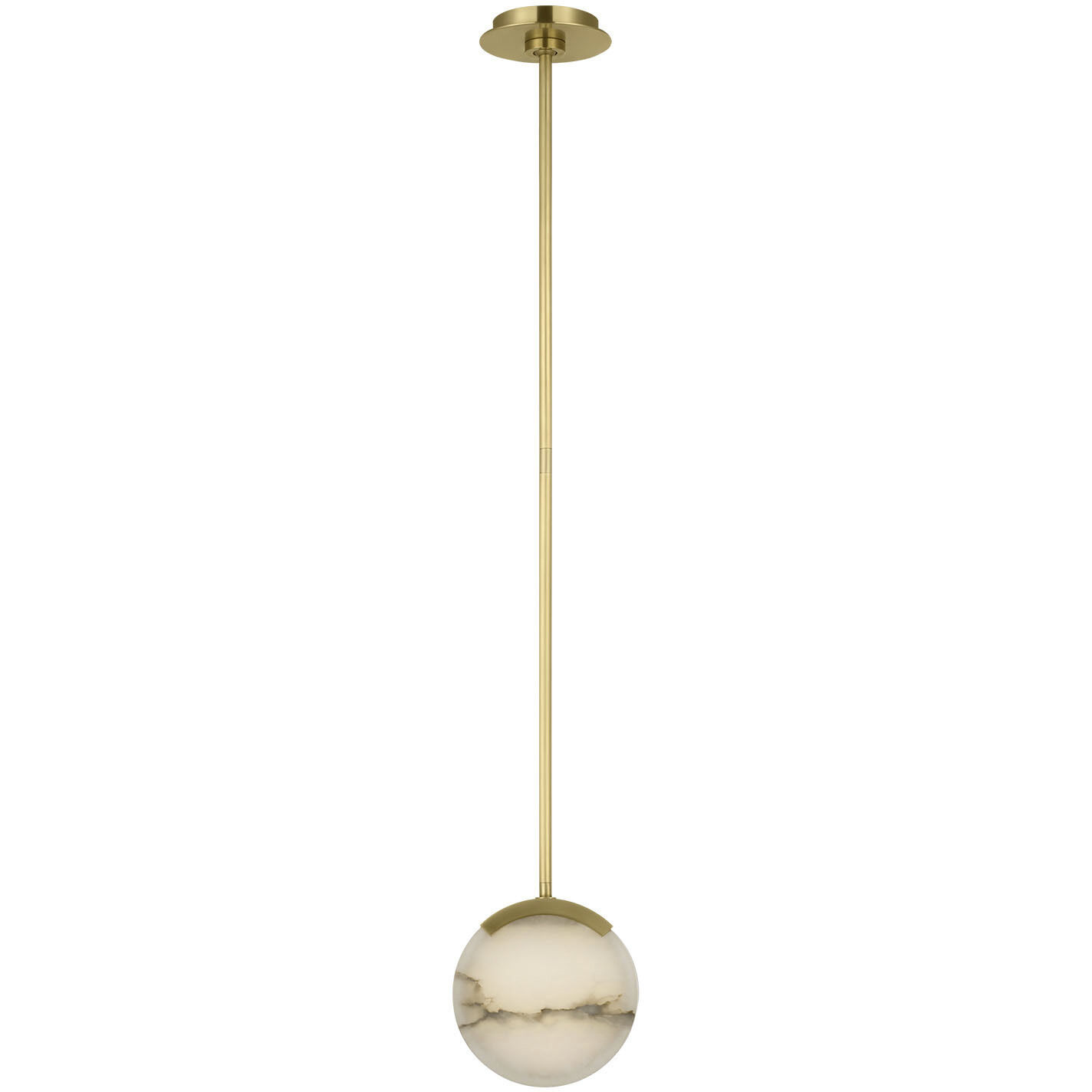 Kelly Wearstler Melange LED 7 inch Antique-Burnished Brass Pendant Ceiling Light