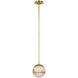 Kelly Wearstler Melange LED 7 inch Antique-Burnished Brass Pendant Ceiling Light