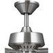Drift 32 inch Brushed Nickel with Silver/Driftwood Blades Ceiling Fan