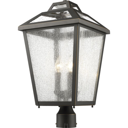 Bayland 3 Light 20.5 inch Oil Rubbed Bronze Outdoor Post Mount Fixture in 8.77