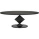 Katana 79 X 49 inch Matte Black Dining Table, Oval